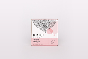 НАТУРАЛЬНЫЙ ТВЕРДЫЙ ШАМПУНЬ SHARME HAIR ALMOND (МИНДАЛЬ) - SHARME (Сухая косметика и кремы, шампуни и кондиционеры) - greenwaygoods.ru